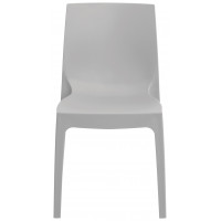 ROME καρέκλα polypropylene ματ GREY PEARL (γκρι αν), 54x52x81