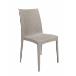 BISTROT-C καρέκλα κήπου polypropylene ΜΠΕΖ ΑΝΟΙΚΤΟ, 49x54xΗ89