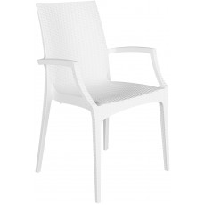 BISTROT-A πολυθρόνα κήπου polypropylene ΛΕΥΚΟ, 57x54xΗ89 BISTROT-A πολυθρόνα κήπου polypropylene ΛΕΥΚΟ, 57x54xΗ89