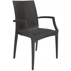 BISTROT-A πολυθρόνα κήπου polypropylene ΜΟΚΑ, 57x54xΗ89 BISTROT-A πολυθρόνα κήπου polypropylene ΜΟΚΑ, 57x54xΗ89