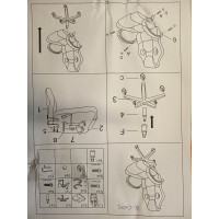 SENNA πολυθρόνα γραφείου bucket mesh-δερματίνη ΜΑΥΡΗ / 62x65xΗ110-120