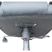 SENNA πολυθρόνα γραφείου bucket mesh-δερματίνη ΜΑΥΡΗ / 62x65xΗ110-120