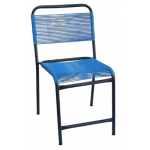 ΣΙΝΕΜΑ-Κ καρέκλα εξοπλισμού μεταλλική με κορδόνι ΧΡΩΜΑ ΕΠΙΛΟΓΗΣ, 46x50x80