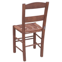 ΣΚΥΡΟΥ-ΜΕΓΑΛΗ-ΞΠ καρέκλα καφενείου ξύλινη με κάθισμα ξύλο πλεκτό χρώμα ΕΜΠΟΤΙΣΜΟΥ ΚΑΡΥΔΙ / 40x42xH89