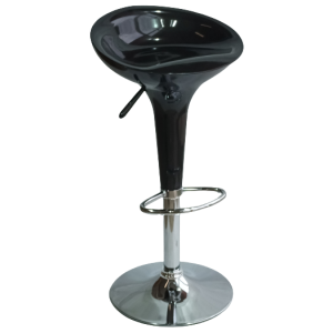 BARAKI σκαμπό ρυθμιζόμενo πλαστικό ΜΑΥΡΟ, 44x40x67-88