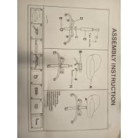 SPIDER σκαμπό τροχήλατο γραφείου δερματίνη ΜΑΥΡΗ / 37x41xH55-67