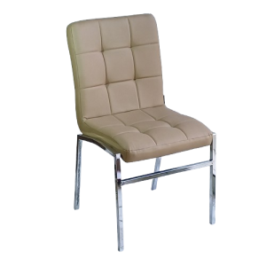 SQUARE καρέκλα χρωμίου με ταπετσαρία δερματίνη ΜΟΚΑ, 48x60xH88