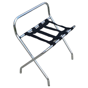 TOLO-BACK-C μπαγκαζιέρα βαλίτσας με πλάτη μεταλλική ΧΡΩΜΙΟΥ / 61x42xH52-72