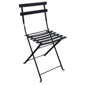 TRADITIONAL-C-LAMAKI καρέκλα κήπου μεταλλική ΜΑΥΡΗ / 38x42xH82