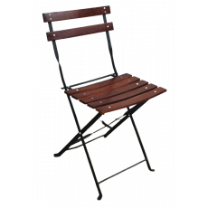 TRADITIONAL-C-WOOD καρέκλα κήπου μεταλλική με ξύλο ΚΑΡΥΔΙ / 38x42xH82 TRADITIONAL-C-WOOD καρέκλα κήπου μεταλλική με ξύλο ΚΑΡΥΔΙ / 38x42xH82