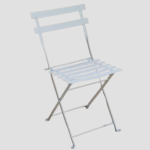 TRADITIONAL-C-LAMAKI καρέκλα κήπου μεταλλική ΛΕΥΚΗ / 38x42xH82