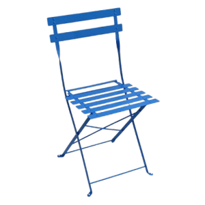 TRADITIONAL-C-LAMAKI καρέκλα κήπου μεταλλική ΜΠΛΕ / 38x42xH82
