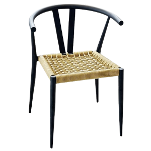 TS-338 πολυθρόνα εξοπλισμού μεταλλική με σχοινί ΧΡΩΜΑ ΕΠΙΛΟΓΗΣ, 54x48xH70