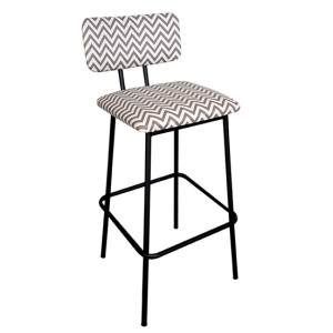 TS-433 σκαμπό ψηλό μεταλλικό με ταπετσάρια ΧΡΩΜΑ ΕΠΙΛΟΓΗΣ, 42x48xH95