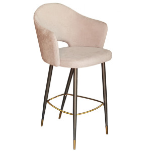 TS-448 σκαμπό ψηλό μεταλλικό με ταπετσαρία ΧΡΩΜΑ ΕΠΙΛΟΓΗΣ, 54x55xH110