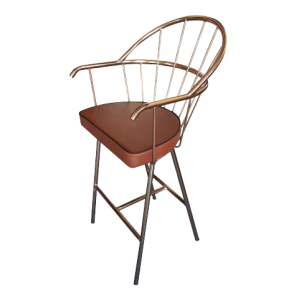 TS-486 σκαμπό ψηλό μεταλλικό με ταπετσαρία ΧΡΩΜΑ ΕΠΙΛΟΓΗΣ, 56x56xH120