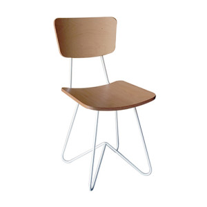 TS-503 καρέκλα εξοπλισμού μεταλλική με κάθισμα ΞΥΛΟ & ΧΡΩΜΑ ΕΠΙΛΟΓΗΣ, 45x54xH79