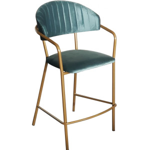 TS-550 σκαμπό ψηλό μεταλλικό με ταπετσαρία ΧΡΩΜΑ ΕΠΙΛΟΓΗΣ, 57x58xH102