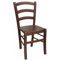 VENEZIA-S201P καρέκλα με σκελετός ξύλινο κάθισμα ΞΥΛΟ χρώμα ΚΑΡΥΔΙ, 45x45x88