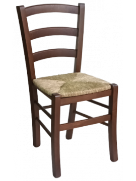 VENEZIA-S201L καρέκλα με σκελετός ξύλινο κάθισμα ΨΑΘΑ χρώμα ΚΑΡΥΔΙ, 45x45x88