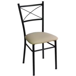 ΧΙΑΣΤΗ-413 καρέκλα εξοπλισμού μεταλλική με κάθισμα ξύλο ή ταπετσαρία ΧΡΩΜΑ ΕΠΙΛΟΓΗΣ, 38x40xΗ86