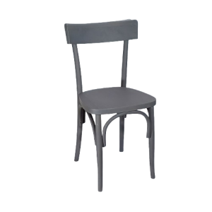 YORK καρέκλα με σκελετός ξύλινο σε χρώμα ΓΚΡΙ, 39x43x82