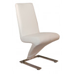 YL-702 καρέκλα χρωμίου με ταπετσαρία ύφασμα ΓΚΡΙ, 43x57x93
