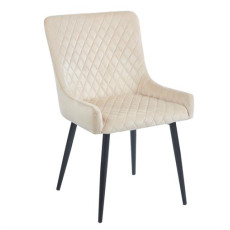 VANESA BEIGE VELVET ΥΦΑΣΜΑ ΚΑΡΕΚΛΑ ΜΕΤΑΛΛΙΚΗ KZ-111627