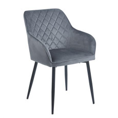 SIENA GREY VELVET ΥΦΑΣΜΑ ΠΟΛΥΘΡΟΝΑ ΜΕΤΑΛΛΙΚΗ KZ-111700