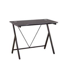 ΓΡΑΦΕΙΟ 100X50X75εκ.ΜΑΥΡΟ MDF/ΜΑΥΡΟ ΜΕΤΑΛΛΙΚΟ KZ-120063