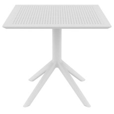 SKY WHITE 80X80X74εκ. ΤΡΑΠΕΖΙ ΠΟΛ/ΝΙΟΥ KZ-200244