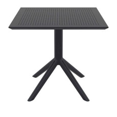 SKY BLACK 80X80X74εκ. ΤΡΑΠΕΖΙ ΠΟΛ/ΝΙΟΥ KZ-200246
