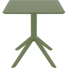 SKY OLIVE GREEN 70X70X74εκ. ΤΡΑΠΕΖΙ ΠΟΛ/ΝΙΟΥ KZ-200253