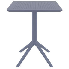 SKY DARK GREY 60Χ60X74εκ. ΤΡΑΠΕΖΙ ΠΤΥΣ/ΝΟ ΠΟΛ/ΝΙΟΥ KZ-200282