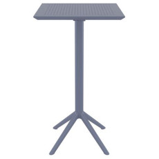 SKY DARK GREY BAR 60Χ60Χ108εκ.ΠΤΥΣ/ΝΟ ΤΡΑΠ. ΠΟΛ/ΝΙΟΥ KZ-200288