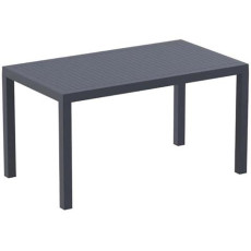ARES ΤΡΑΠΕΖΙ 140Χ80Χ75εκ. DARK GREY ΠΟΛ/ΝΙΟΥ KZ-200530