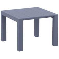 VEGAS DARK GREY 100X100/140Χ75εκ. ΕΠΕΚΤ. ΤΡΑΠΕΖΙ ΠΟΛ/ΝΙΟΥ KZ-200570