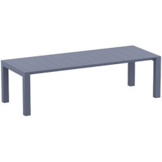 VEGAS DARK GREY 100X260/300Χ75εκ. ΕΠΕΚΤ.ΤΡΑΠΕΖΙ ΠΟΛ/ΝΙΟΥ KZ-200581