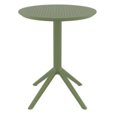 SKY OLIVE GREEN Φ60X74εκ. ΤΡΑΠΕΖΙ ΠΤΥΣ/ΝΟ ΠΟΛ/ΝΙΟΥ KZ-200730