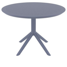 SKY DARK GREY Φ105X74εκ. ΤΡΑΠΕΖΙ ΠΟΛ/ΝΙΟΥ KZ-200810