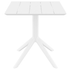 PARIS WHITE 70X70X74εκ. ΤΡΑΠΕΖΙ ΠΟΛ/ΝΙΟΥ KZ-200861