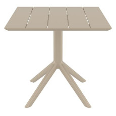PARIS TAUPE 80X80X74εκ. ΤΡΑΠΕΖΙ ΠΟΛ/ΝΙΟΥ KZ-200868