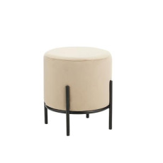 BELLA/R ΣΚΑΜΠΟ BEIGE VELVET ΥΦΑΣΜΑ Φ.35Χ38εκ. KZ-400142