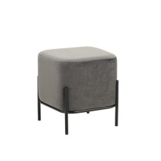 BELLA/S ΣΚΑΜΠΟ GREY VELVET ΥΦΑΣΜΑ 36X36Χ38εκ. KZ-400143