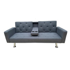 REST/ARMS GREY ΥΦΑΣΜΑ ΚΑΝΑΠΕΣ-ΚΡΕΒΑΤΙ 188X88εκ. KZ-400158
