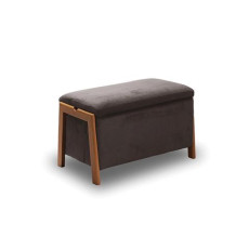 DALI ΣΚΑΜΠΟ VELVET BROWN ΜΕ ΑΠΟΘ. ΧΩΡΟ 75X42X44εκ. KZ-400602