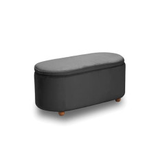 FOSTER ΣΚΑΜΠΟ VELVET GREY ΜΕ ΑΠΟΘ. ΧΩΡΟ 99Χ45X45εκ. KZ-400604