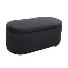 FOSTER ΣΚΑΜΠΟ VELVET BLACK ΜΕ ΑΠΟΘ. ΧΩΡΟ 99Χ45X45εκ. KZ-400605