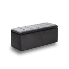 LIDO ΣΚΑΜΠΟ VELVET GREY ΜΕ ΑΠΟΘ. ΧΩΡΟ 101X41X42εκ. KZ-400607