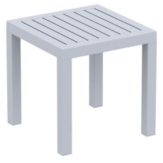 OCEAN SILVER GREY ΤΡΑΠΕΖΙ 45Χ45Χ45εκ. ΠΟΛ/ΝΙΟΥ KZ-530108